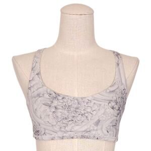 Lululemon Free To Be Wild Bra Floral Mini Twine White Multi Sz 6